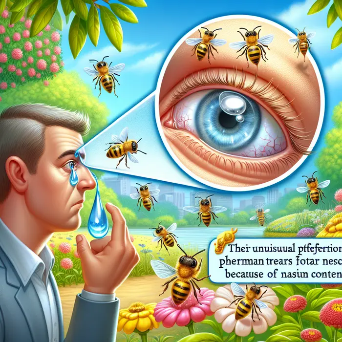 Fun Fact Image - Sweat Bees Attracted to Human Tears Due to Salt Content