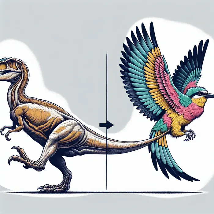 Fun Fact Image - The Bizarre Connection Between Birds and Dinosaur Evolution