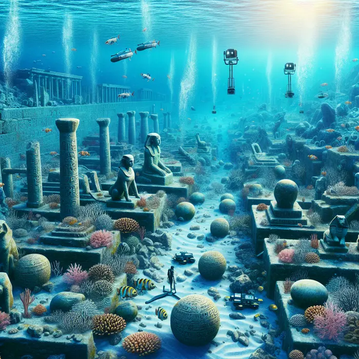 Fun Fact Image - The Lost City of Heracleion Underwater for Over 1, 200 Years