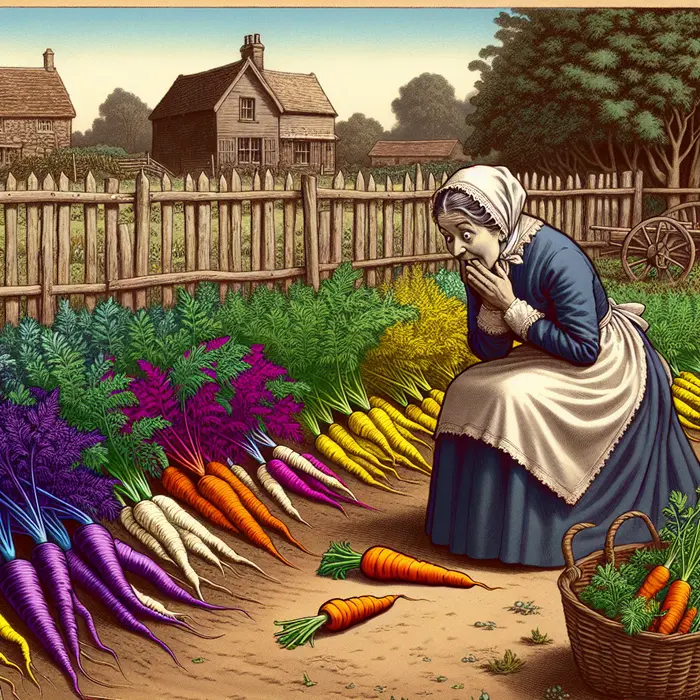 Fun Fact Image - Carrots' Early Days: From Purple Roots to Modern Orange