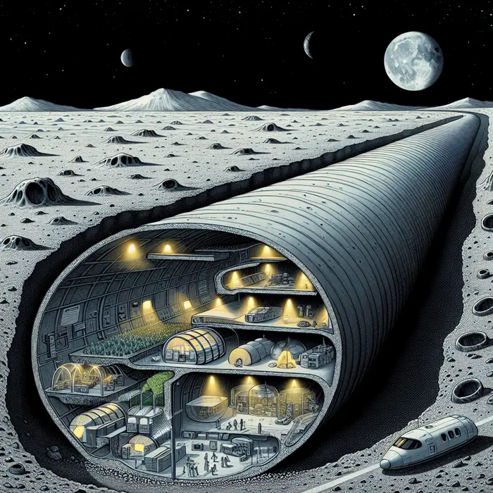 Fun Fact Image - The Moon's Ancient Lava Tubes Could House Colonies