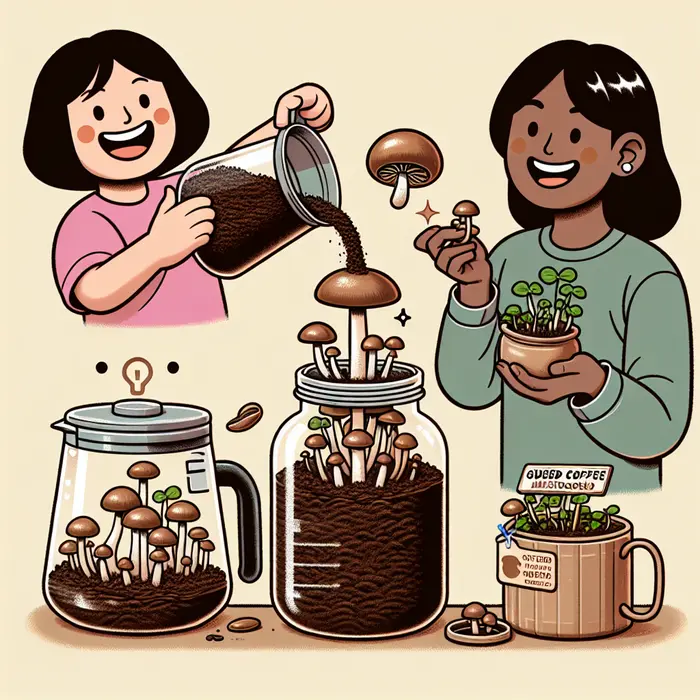 Fun Fact Image - A Diy Trick for Growing Mushrooms Using Coffee Grounds