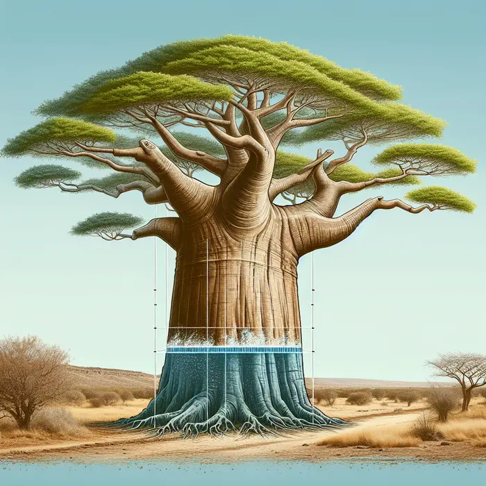 Fun Fact Image - The Baobab Tree Stores More Than 4, 500 Liters of Water