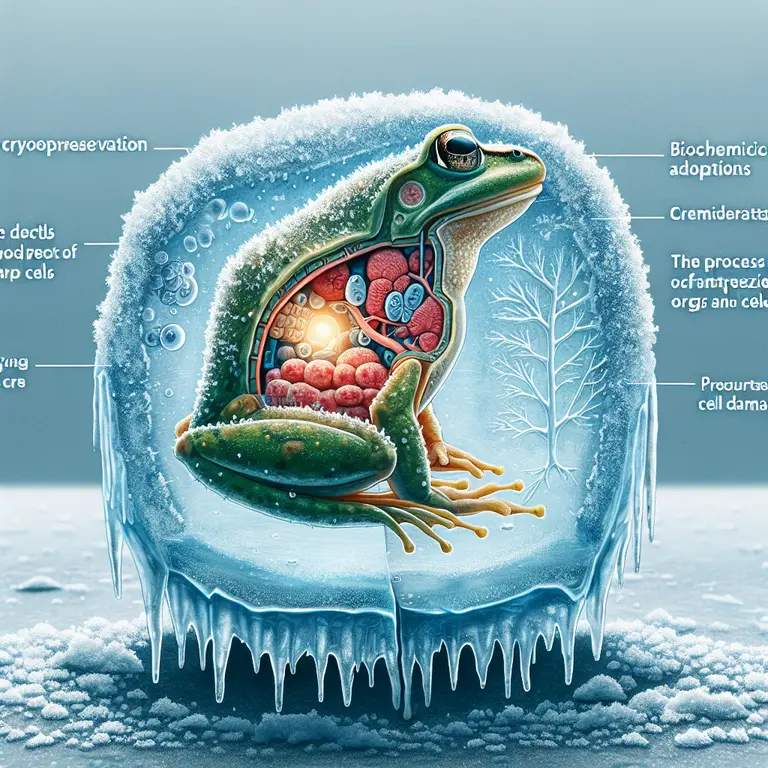 Freeze Survival: North American Frogs' Cryogenic Adaptation