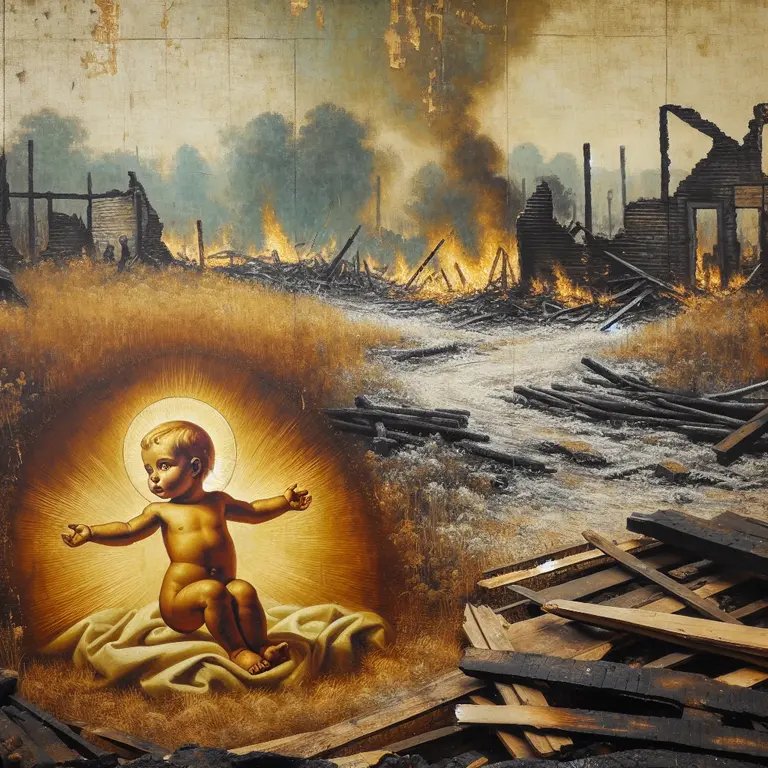 The Astonishing Story of the Dancing Baby Jesus Artwork